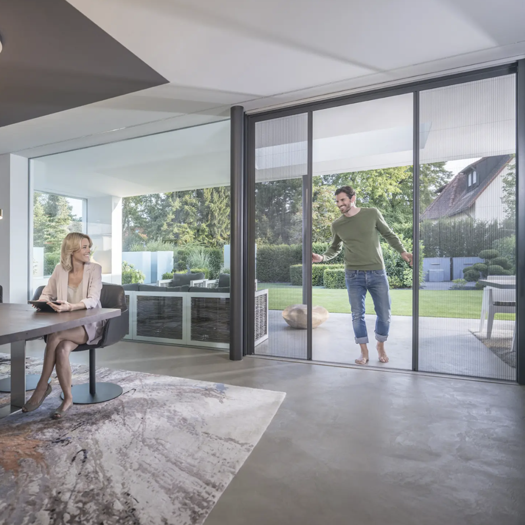 Fliegengitter Plisseetür