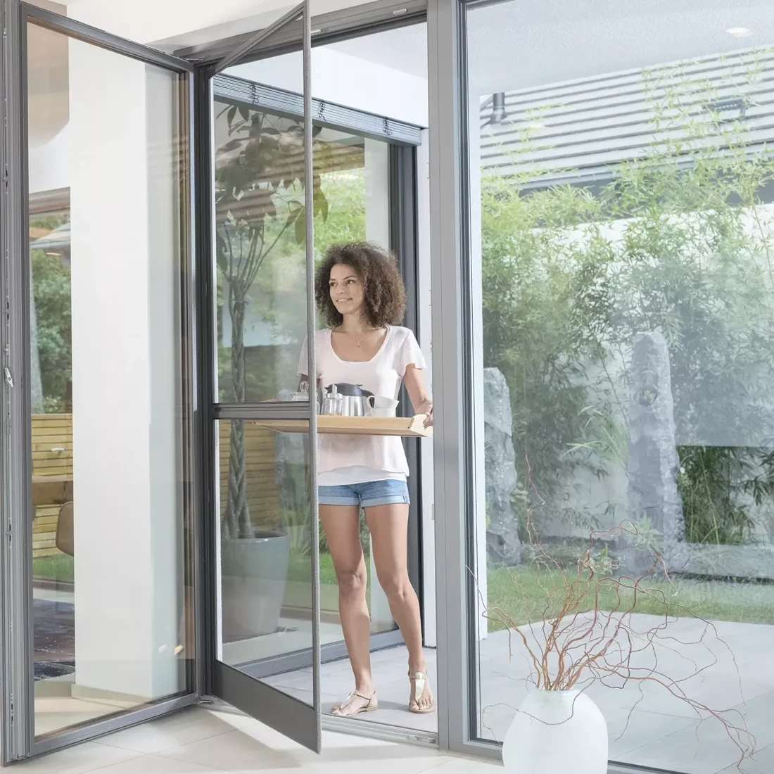 Fliegengitter Pendeltür