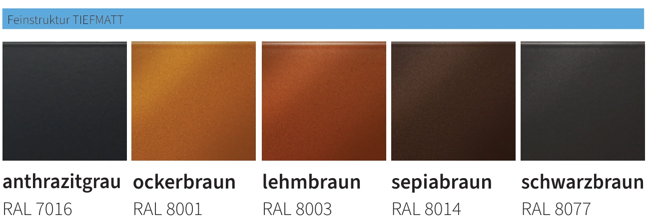 Farben für Fliegengitter auf Maß